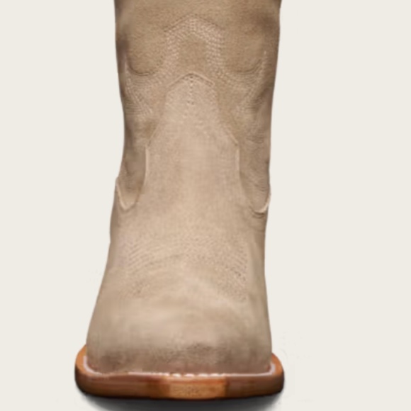 Tecova "The Annie" Western Suede Boot, Fawn, Size 8, $250, NEW - Picture 3 of 4